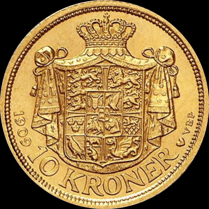 10 Koron Duńskich Fryderyk VIII - Back