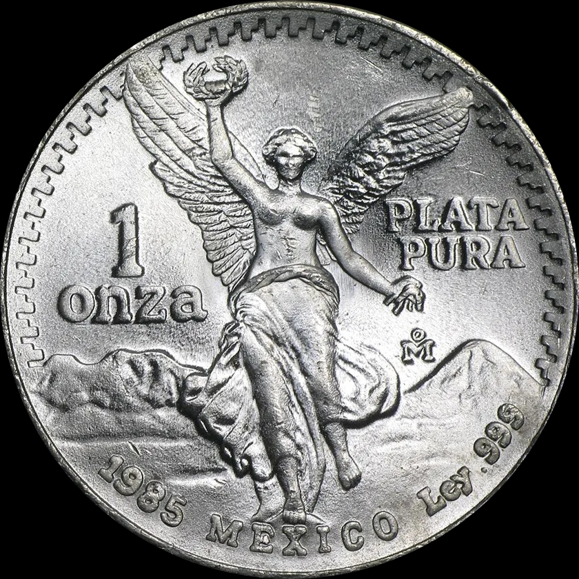 Mexican Libertad 1 uncja srebra 1985 - Front