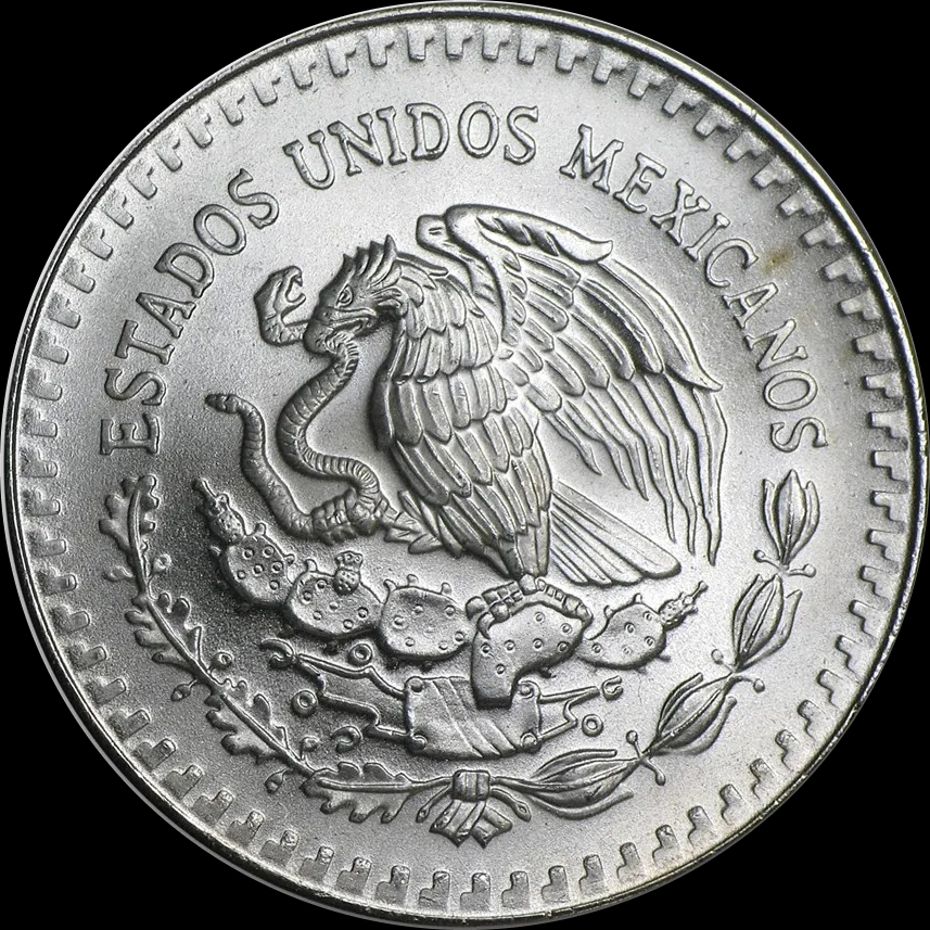 Mexican Libertad 1 uncja srebra 1990 - Back