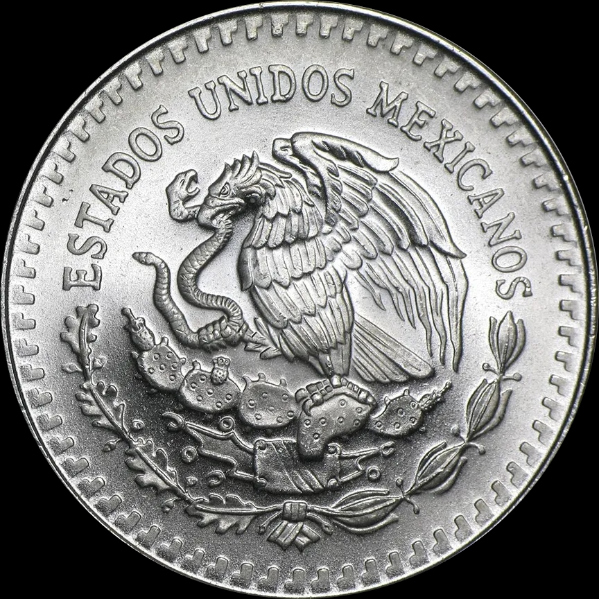 Mexican Libertad 1 uncja srebra 1991 - Back
