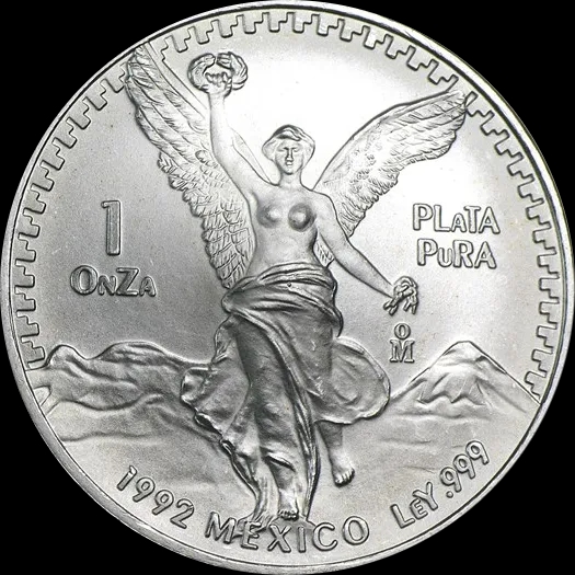 Mexican Libertad 1 uncja srebra 1992 - Front