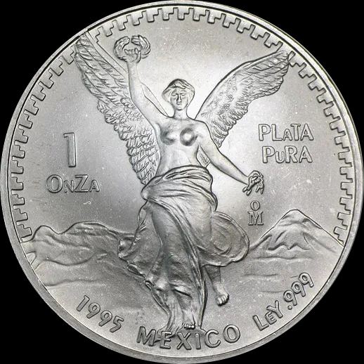 Mexican Libertad 1 uncja srebra 1995 - Front
