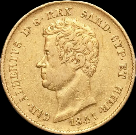20 Włoskich Lirów Albert - Front