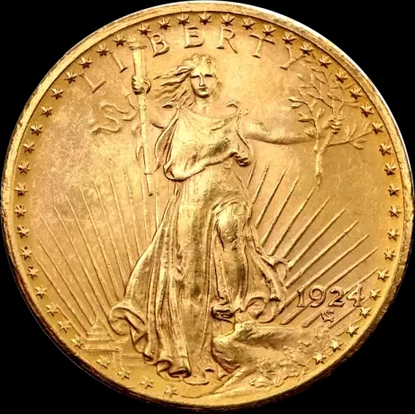 Złota Moneta 20 dolarów - Podwójny Orzeł - Back
