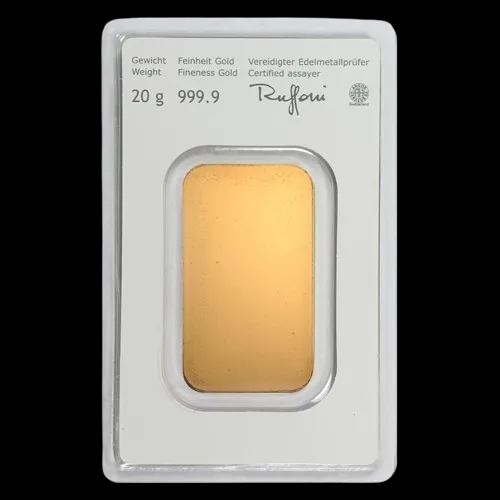 Sztabka 20g złota Austrian Mint - Back