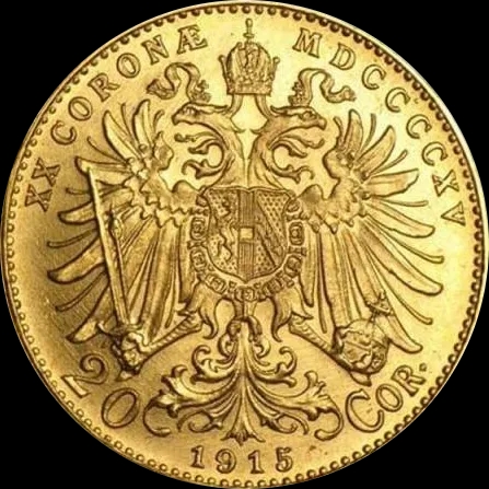 20 Koron Austro-Węgry - Back