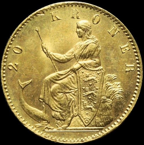 20 Koron Duńskich Christian IX - Back