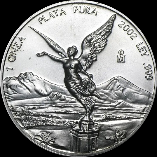 Mexican Libertad 1 uncja srebra 2002 - Front