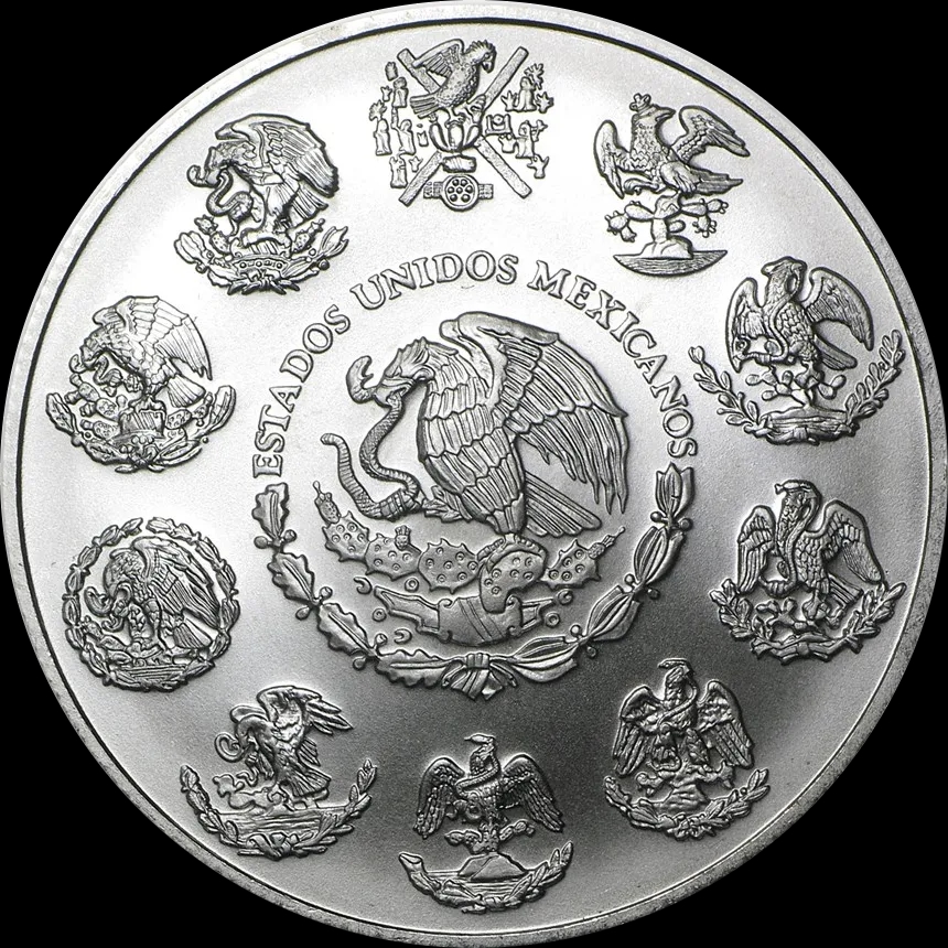 Mexican Libertad 1 uncja srebra 2005 - Back
