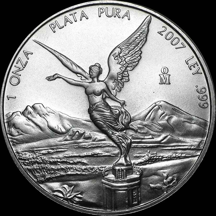 Mexican Libertad 1 uncja srebra 2007 - Front
