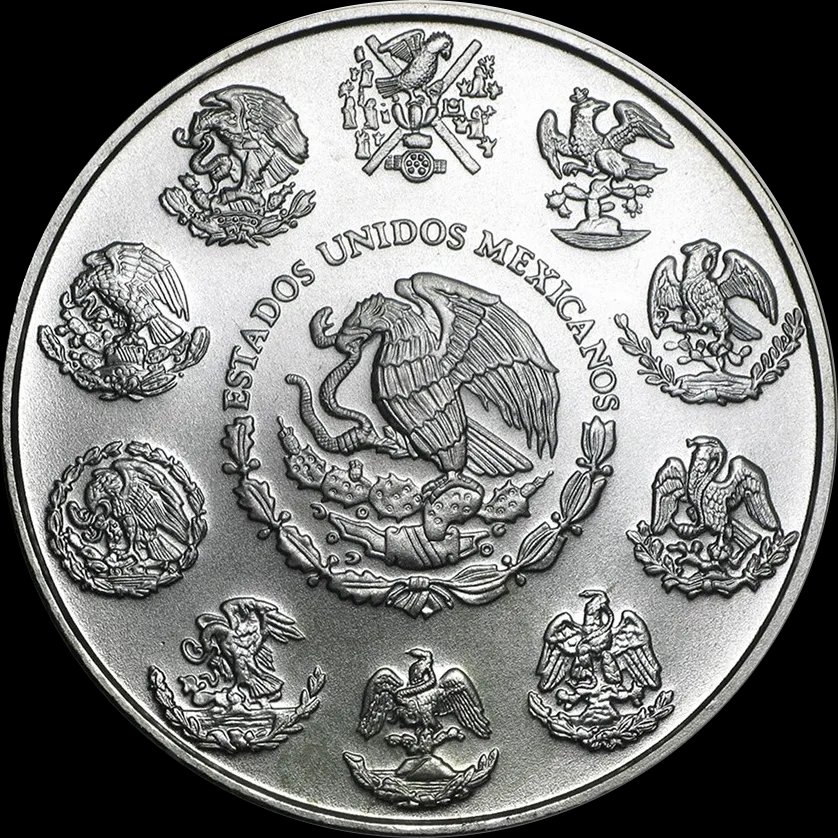 Mexican Libertad 1 uncja srebra 2008 - Back