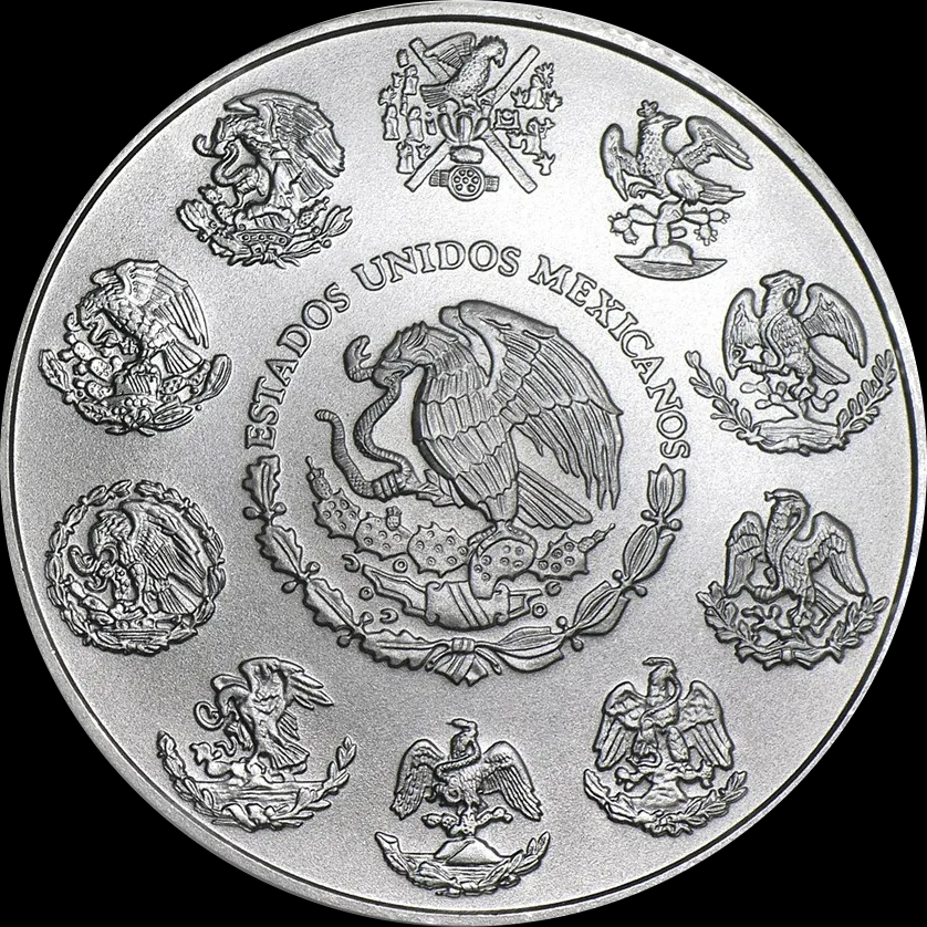 Mexican Libertad 1 uncja srebra 2012 - Back