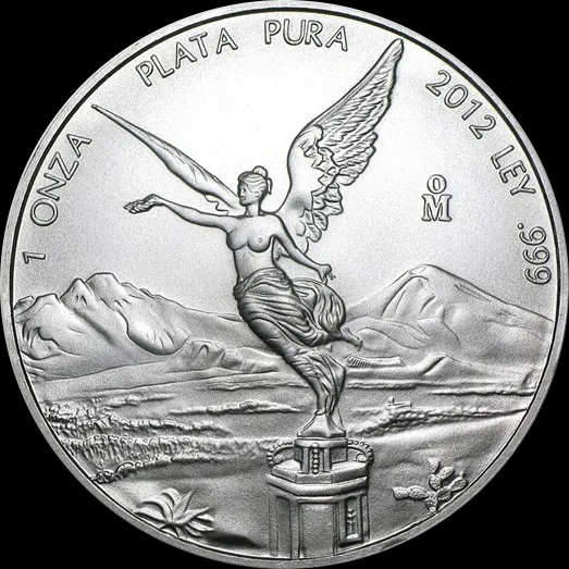 Mexican Libertad 1 uncja srebra 2012 - Front