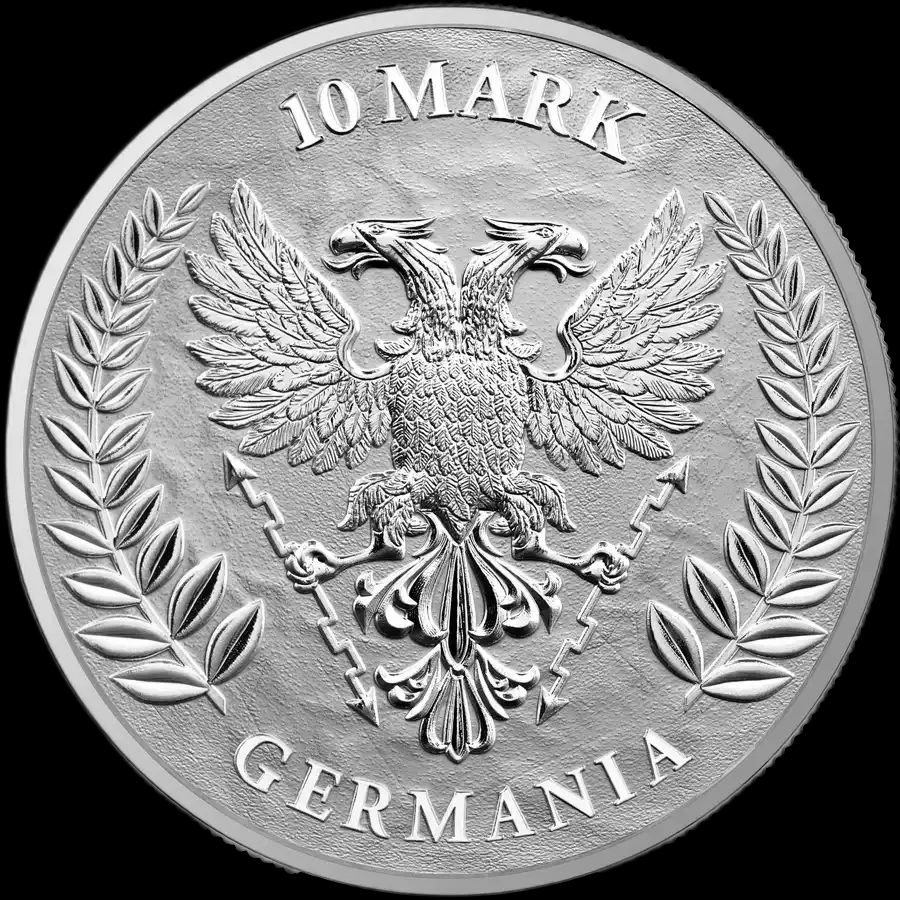 Germania 10 uncji Srebra 2022 - Back