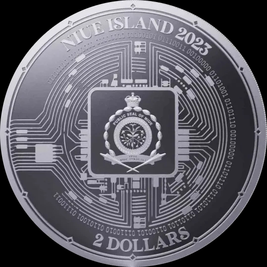 Bitcoin Niue 1 uncja Srebra 2023 - Back