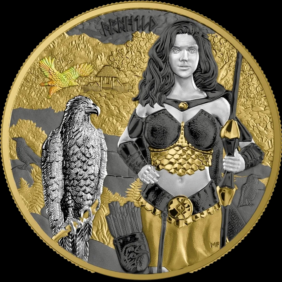 Valkyries Arnhild Valhalla 1 uncja srebra 2025 - Front