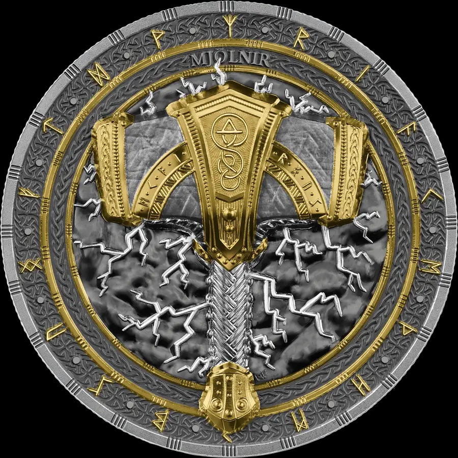 Artefacts: Mjölnir 2 uncje Srebra Ultra High Relief 2025 - Front