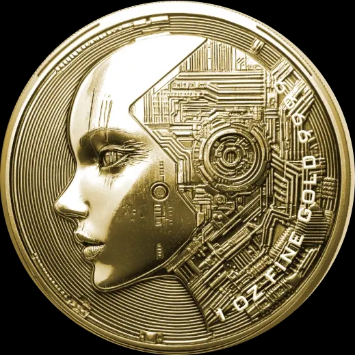 AI Coin 1 uncja złota 2025 - Front