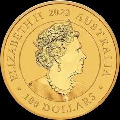Australijski Łabędź 1 uncja złota 2022 - Back