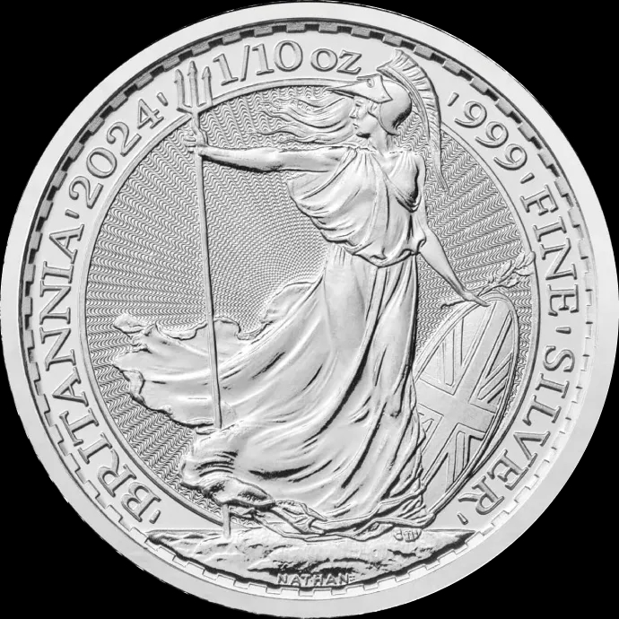 Britannia 1/10 uncji Srebra 2024 - Front