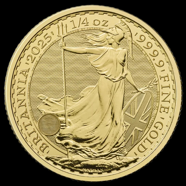 Britannia 1/4 uncji Złota 2025 - Front