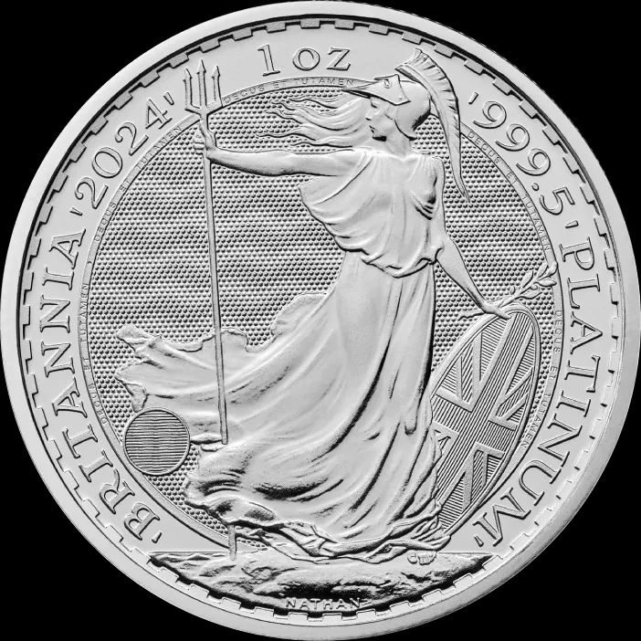 Britannia 1 uncja Platyny 2024 - Front