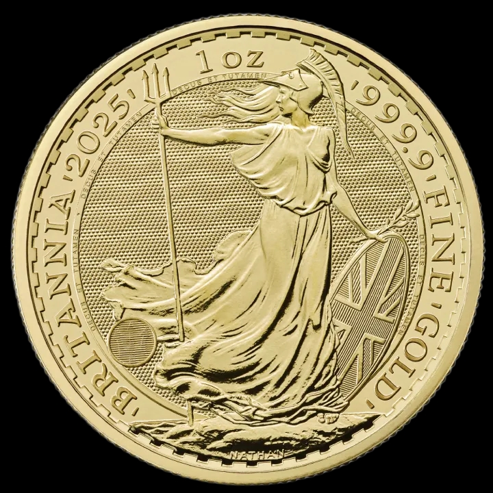 Britannia 1 uncja Złota 2025 - Front