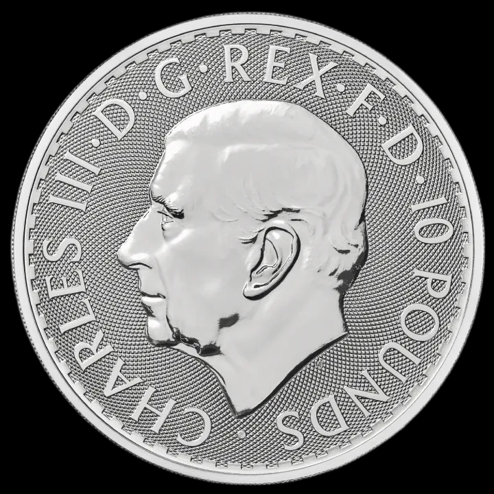 Britannia 10 uncji Srebra 2025 - Back