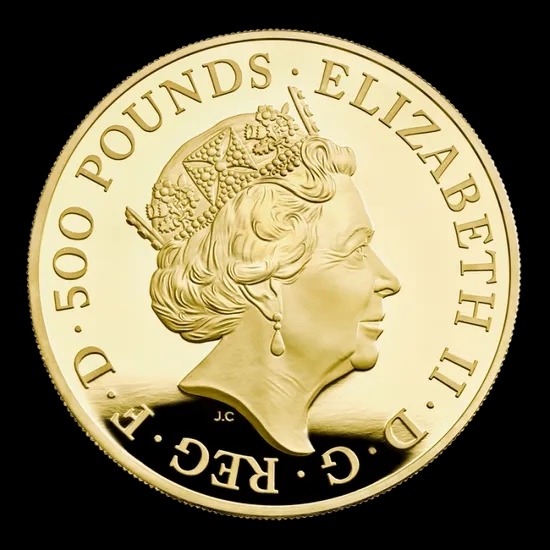 Britannia 5 uncji Złota 2022 Proof - Back