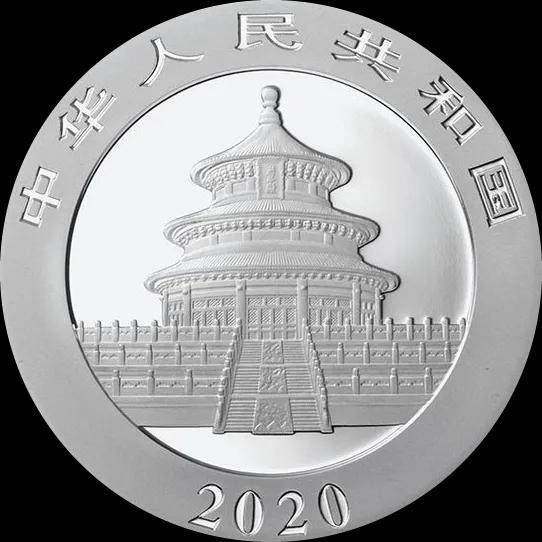 Chińska Panda 30g srebra 2020 - Back