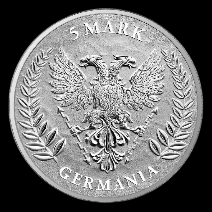 Germania 1 uncja Srebra 2023 - Back