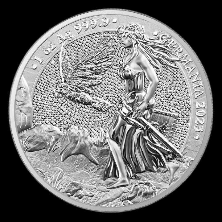 Germania 1 uncja Srebra 2023 - Front