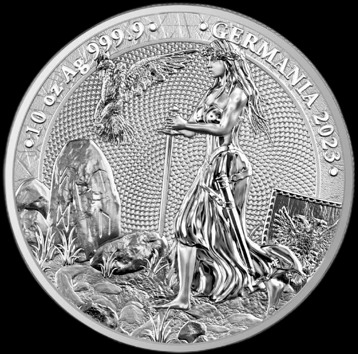 Germania 10 uncji Srebra 2023 - Front