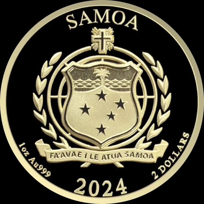 Samoa Golden Eagle 1 uncja Złota 2024 - Back