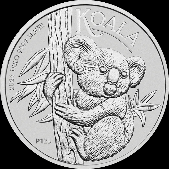 Koala 1000g Srebra 2024 - Front
