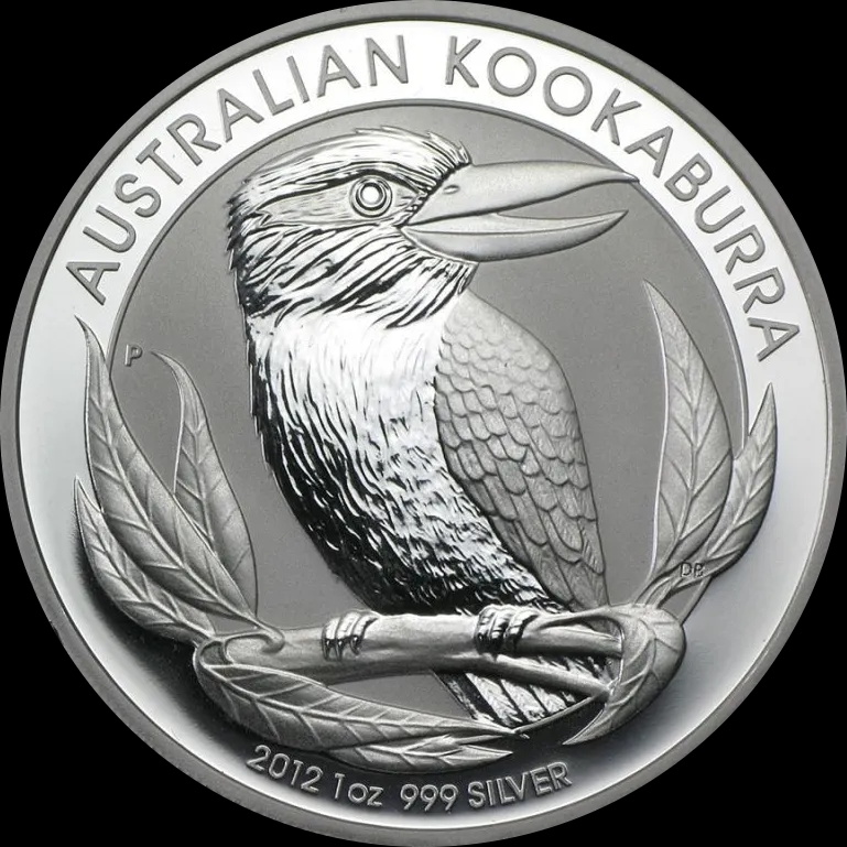 Kookaburra 1 uncja srebra 2012 - Front