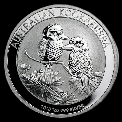 Kookaburra 1 uncja srebra 2013 - Front