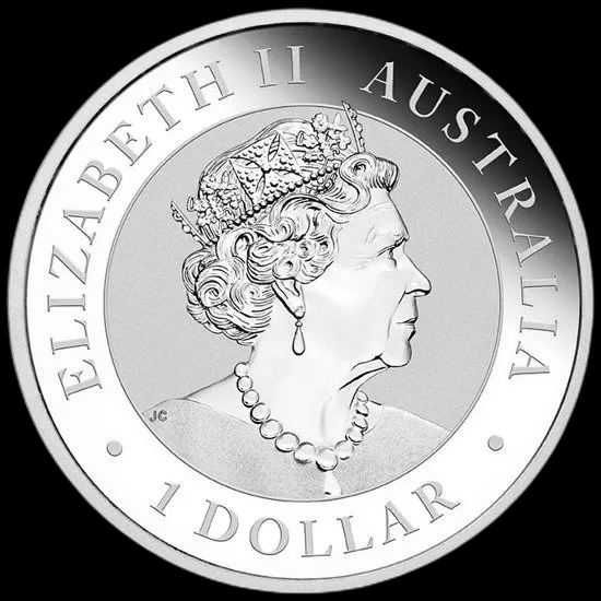 Kookaburra 1 uncja srebra 2019 - Back