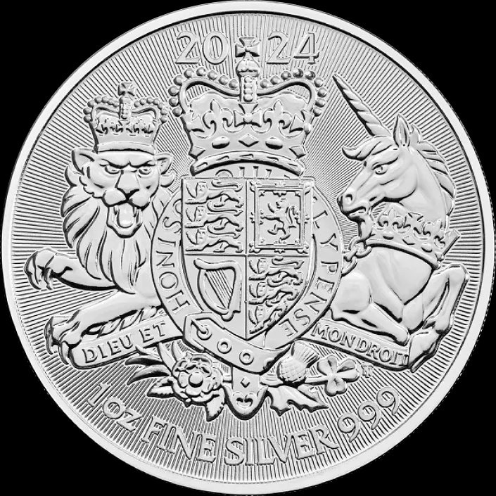 Królewskie Herby 1 uncja srebra 2024 - Front