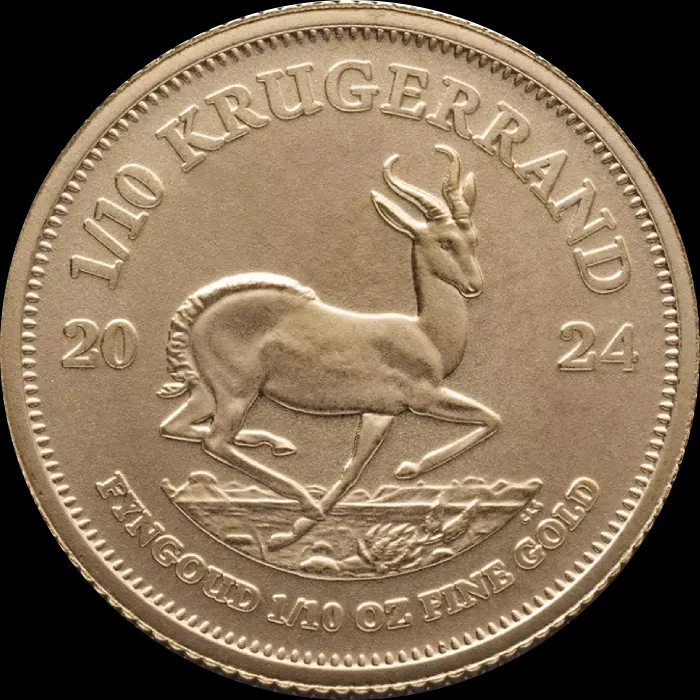 Krugerrand 1/10 uncji złota 2024 - Front