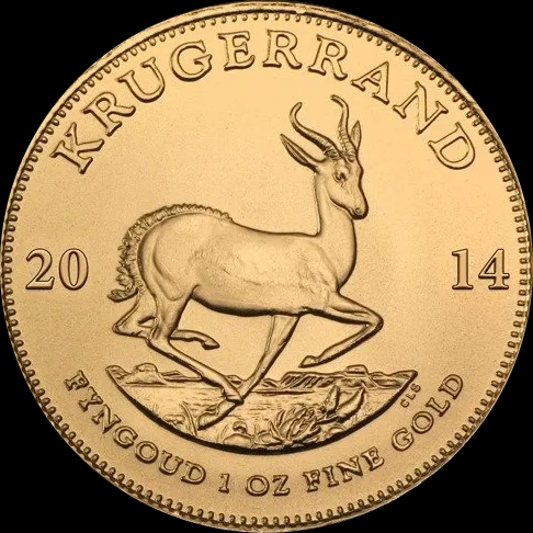 Krugerrand 1 uncja złota 2014 - Front