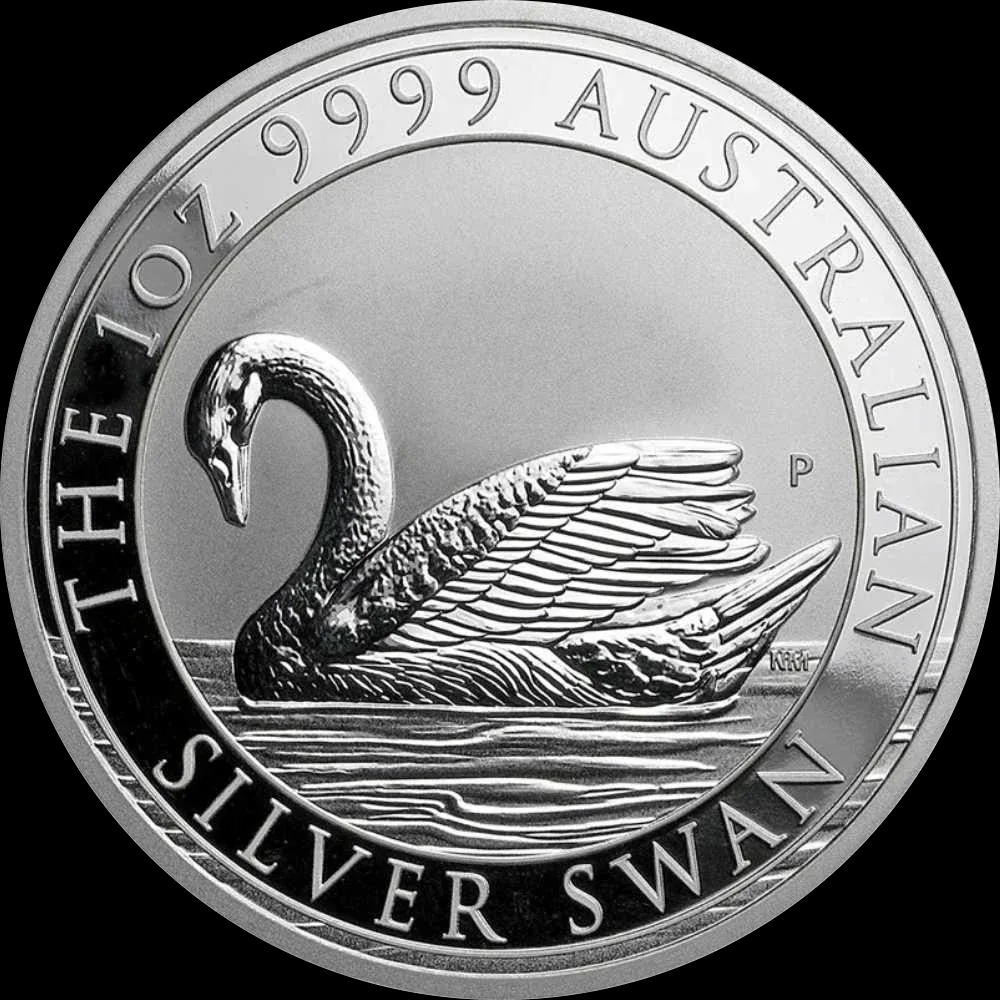 Australijski Łabędź 1 uncja srebra 2017 - Front