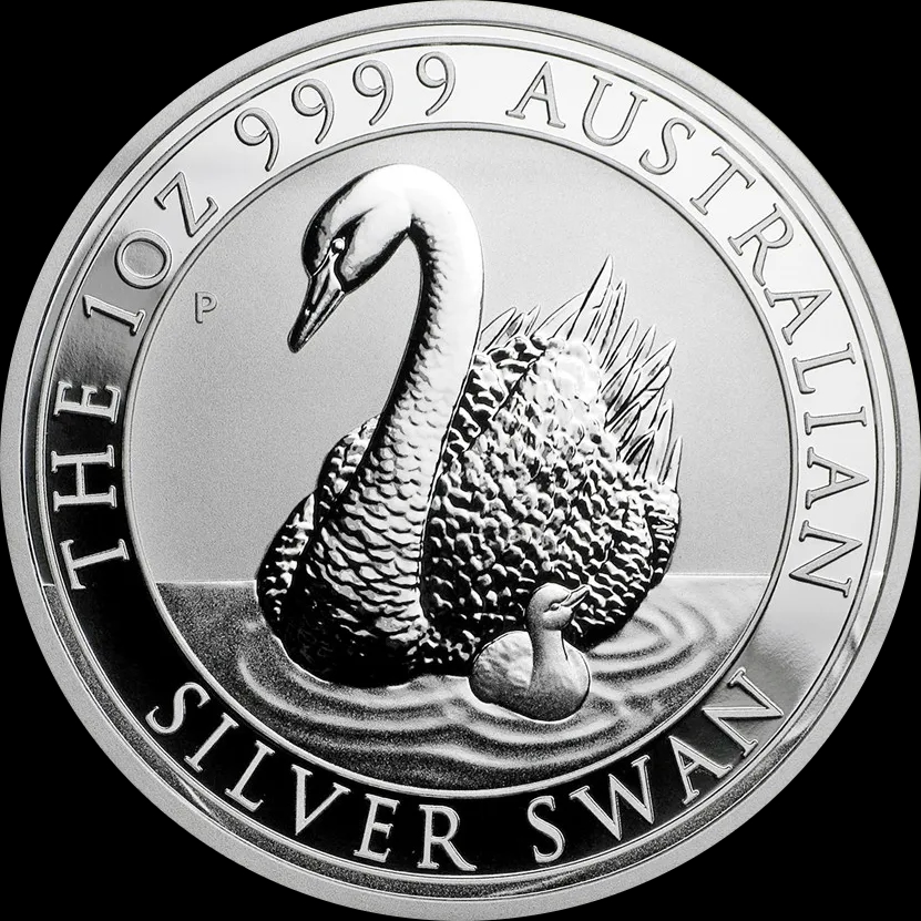 Australijski Łabędź 1 uncja srebra 2018 - Front