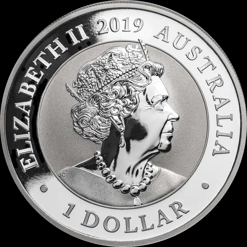 Australijski Łabędź 1 uncja srebra 2019 - Back