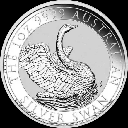 Australijski Łabędź 1 uncja srebra 2020 - Front