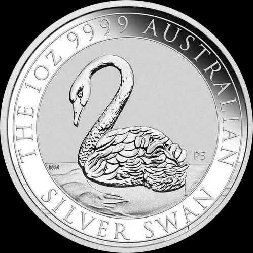 Australijski Łabędź 1 uncja srebra 2021 - Front