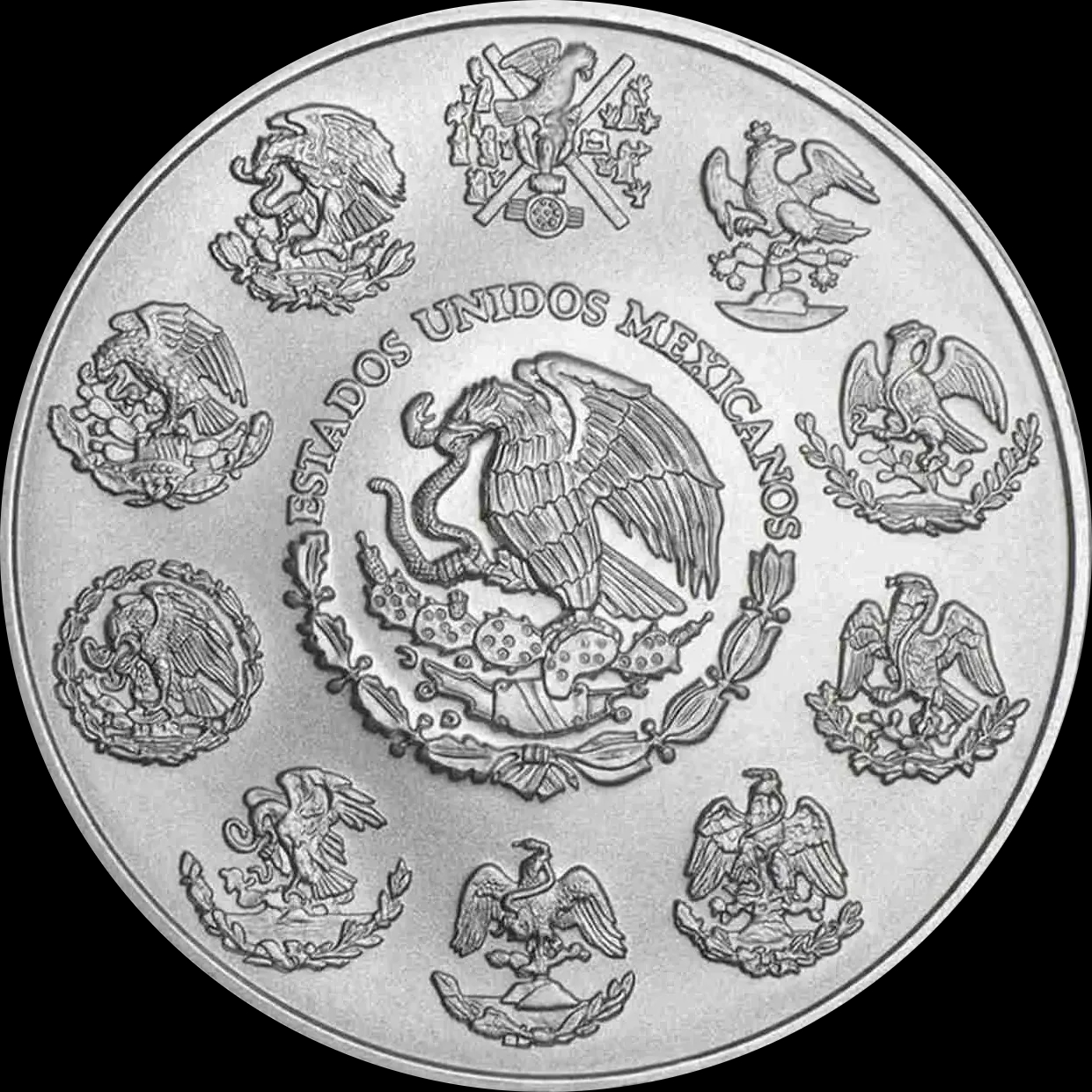 Mexican Libertad 2 uncje srebra 2024 - Back
