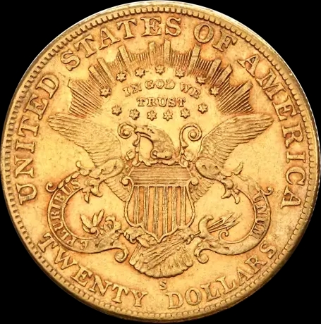 Złota Moneta 20 dolarów Liberty - Back