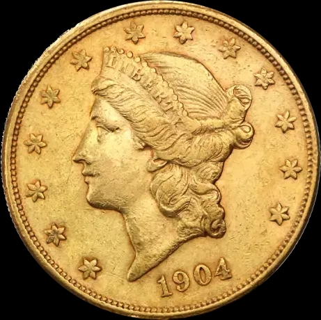 Złota Moneta 20 dolarów Liberty - Front