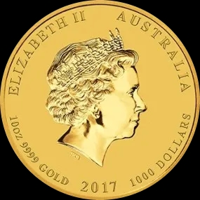 Lunar II Rok Koguta 1 uncja Złota 2017 - Back